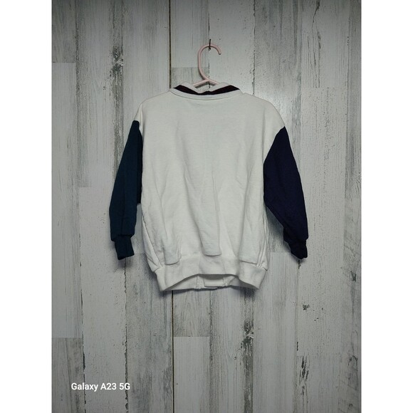 Vintage Oshkosh Racer Embroidered Airplane Cardigan Sweatshirt Size 4 Boys - Picture 5 of 5